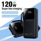 Portable Power Bank 4usb External Battery Backup Charger 900000mah Fast Charging