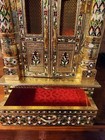 Golden Wooden Temple  Hindu  Mandir With Door Indian Art Craft 12  X 8  26 5 