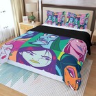 Disney Heroes   Villains Print Duvet Cover Set  3pcs  Quilt Cover   Pillowcase