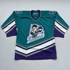 Vintage Kentucky Thoroughblades Bauer Authentic Ahl Hockey Jersey Teal 90s Small