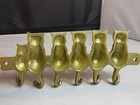 Vintage Cast Iron 6 Cat Tails Key Or Jewelry Holder Wall Mount Hooks Heavy Duty
