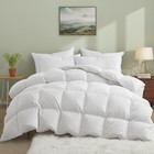 Puredown 800fp  Fluffy Extra Warm 90  Goose Down Comforter   700tc Cotton Cover