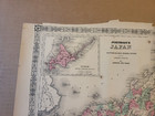 Johnson s 1864 Large Colored Map Of Japan