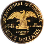 1989-w Congress Commemorative Gold  5 Pcgs Pr70 Dcam - Stock