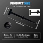 100pcs Nylon Universal Cable Tie Buckles Heavy Duty Self-locking Zip Ties