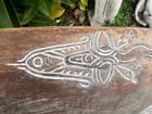 Old Vintage Hand Carved Tribal Art Wood Tami Island Papua New Guinea Feast Bowl