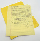 Elvin Jones Handwritten Drafts For Custom Snare Drums Quote   Letter From Yamaha