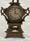 Antique Dollhouse Miniature Gilt French Fiural Clock 3  Depose As Is