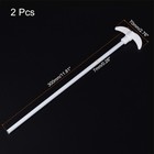 2 X Ptfe Electric Stirring Rod 300mm Length Overhead Stirrer Mixer Shaft
