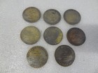 Lot Of 8 Vintage Brass Brothel Coins Tokens Hungry Eye Saloon Chicago - 1-3 4 