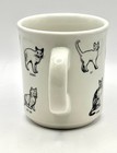 Fishs Eddy  Cat Behavior Commands Mug  Ivory With Black Designs  Humor