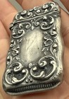 Antique Vintage Ornate Sterling Silver Vesta Match Safe Case Holder Old