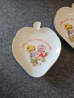 2 Vtg American Greetings 1980s Strawberry Shortcake Porcelain Trinket Dishes