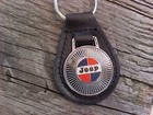 Amc Jeep Chrome Leather Key Fob American Motors  Hi-quality Stunning Key Holder