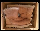 Authentic New Ugg Brand Women s Mini Bailey Bow Ii Chestnut Soft Ankle Boots
