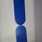 Set Of 2 Blue Vintage Industrial Metal Book Ends Library Steel 9  Tall      