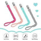 Braided Pacifier Binky Clip Holder Teething Straps Multicolor Leash For Baby Boy