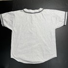 Vintage Chicago Police Baseball Jersey Shirt Gray Flaw Hole Mens Size Large