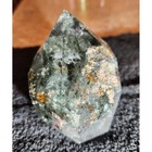 Large Garden Quartz  Lodalite Tower  Freeform Carved Crystal  Rockhound Gift
