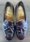 50s Vtg Johnston Murphy Aristocraft Sz 9 Usa Brown Mahogany Tassel Leather