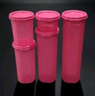 New Tupperware Modular Mates Round Lot Set Of 5 Containers Pink 