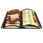Wechef 20pcs Restaurant Hotel Cafe Bar Menu Covers 5 Page 10 View 8 5 x14  Fold
