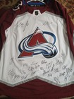 2023-24 Colorado Avalanche Team Signed Adidas Jersey  Mackinnon Makar Rantanen