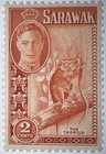 Travelstamps  1950 Sarawak Stamps  2 Cents  Tarsius - Mint  Og   Never Hinged