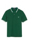 Fred Perry Polo Shirt  Slim Fit Pique Twin Tipped