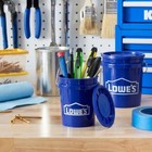 Lowe   s 0 4 Qt Bpa-free Food-grade Polypropylene Blue Mini Bucket With Lid 2pk