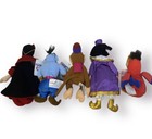 Vtg Aladdin Disney Store Plush Mini Bean Bag Dolls Nwt  lot Of 5