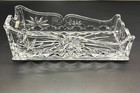 Shannon Godinger 24  Lead Crystal Clear Cut Glass Wine Bottle Rest Caddy Holder