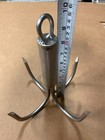 8 Inch Dia 4 Prong Welded 3 8    Stainless Pier Or Bridge Gaff With Eye For Rope