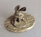 Pewter Mini Bunny  1  High By 1   Wide Mini With Base