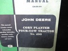 Vtg John Deere Corn Planter Four-row Tractor No  490 Manual Tractor Implement