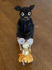 Rare Black Vintage Schuco Mechanical Wind Up Toy Mouse W baby Germany W key Look