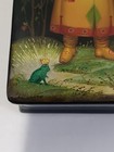 Vintage 1980s Fedoskino Hand-painted Frog   Prince Russian Lacquer Box Signed