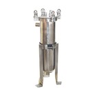  4 Bag Filter Housing 304 Stainless Steel 1  Npt In out 120 Psi Flat Plate Lid