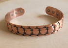 Pure Copper Magnetic Bracelet - Heavy 44 Gr Copper Large Arthritis Therapy Cuff
