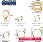 Handyman Crafts Jump Rings Kit With1000pcs Open Jump Rings 40pcs 12mm Lobster Cl