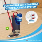 3 Pack Replacement Mop Pads For O-cedar H2pro Flat System  3 Pcs  White