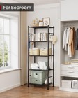 Heavy Duty 5-tier Storage Rack Organizer With Hooks  Freestanding Utility Shelf