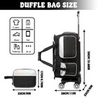 Women s Rolling Duffle Bag With Wheels  Carry On Duffle Bag With Wheels And H   
