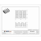 Mersen Mpdb69093 Power Distribution Block   Open   3 Pole   760 A Copper   1 