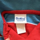 Vintage Oshkosh Striped Cotton Knit Coverall One-piece Collared Long Sleeve 6 9m