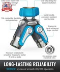 Garden Hose Splitter 2 Way Heavy Duty water Hose Y Spigot Splitter With Shutoff
