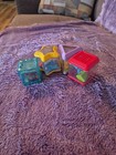 Fisher-price Peek A Blocks Assorted Shapes Vintage Lot Of 4 Blocks