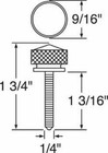 Up Dash Panel Screws For Kenworth Red Jewel Chrome 1 3 4  Tall  23819 Set Of 2