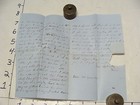 Vintage Paper From Dr  Parsons Estate  1852 Milford Nh Letter