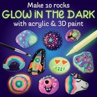 Creativity For Kids Rock Painting Kit - Glow In The Dark Kit  Multicolor 